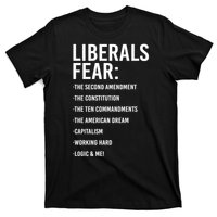 Liberals Fear Conservative Republican T-Shirt