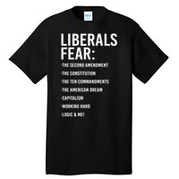 Liberals Fear Conservative Republican Tall T-Shirt