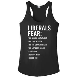 Liberals Fear Conservative Republican Ladies PosiCharge Competitor Racerback Tank