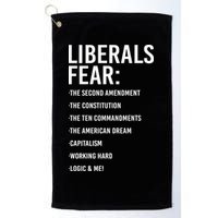 Liberals Fear Conservative Republican Golf Towel