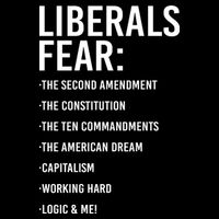 Liberals Fear Conservative Republican Women's Crop Top Tee