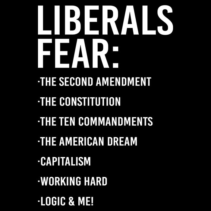 Liberals Fear Conservative Republican Women's Crop Top Tee