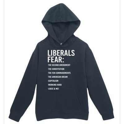 Liberals Fear Conservative Republican Urban Pullover Hoodie