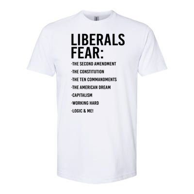 Liberals Fear Conservative Republican Softstyle® CVC T-Shirt