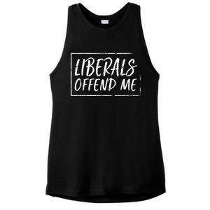 Liberals Offend Me Ladies PosiCharge Tri-Blend Wicking Tank