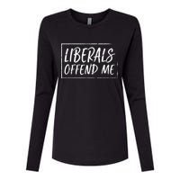 Liberals Offend Me Womens Cotton Relaxed Long Sleeve T-Shirt