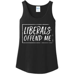 Liberals Offend Me Ladies Essential Tank