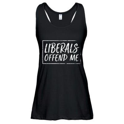 Liberals Offend Me Ladies Essential Flowy Tank