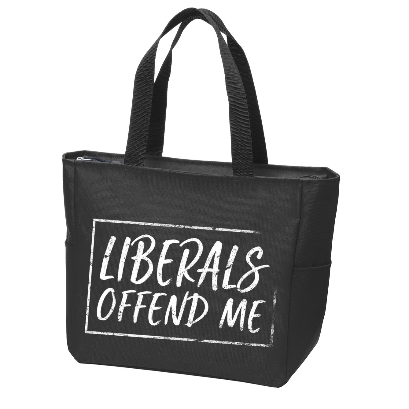 Liberals Offend Me Zip Tote Bag