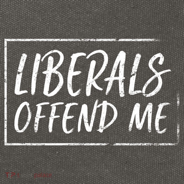 Liberals Offend Me Cotton Canvas Backpack