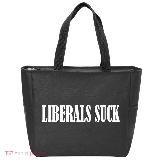 Liberals Suck Zip Tote Bag