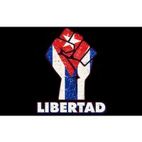 Libertad Cuba Cuban Flag Protest Fist Bumper Sticker