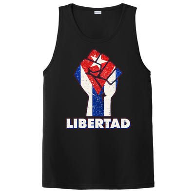 Libertad Cuba Cuban Flag Protest Fist PosiCharge Competitor Tank