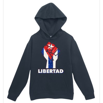 Libertad Cuba Cuban Flag Protest Fist Urban Pullover Hoodie