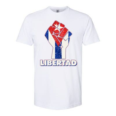 Libertad Cuba Cuban Flag Protest Fist Softstyle® CVC T-Shirt