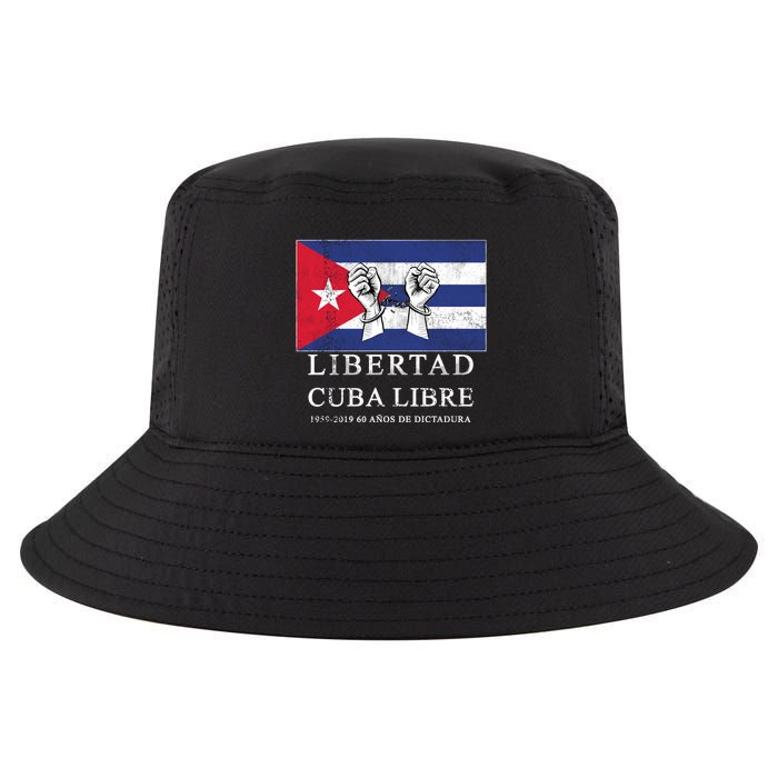 Libertad Cuba Libre Bandera Cubana Liberated De Cuba Cool Comfort Performance Bucket Hat