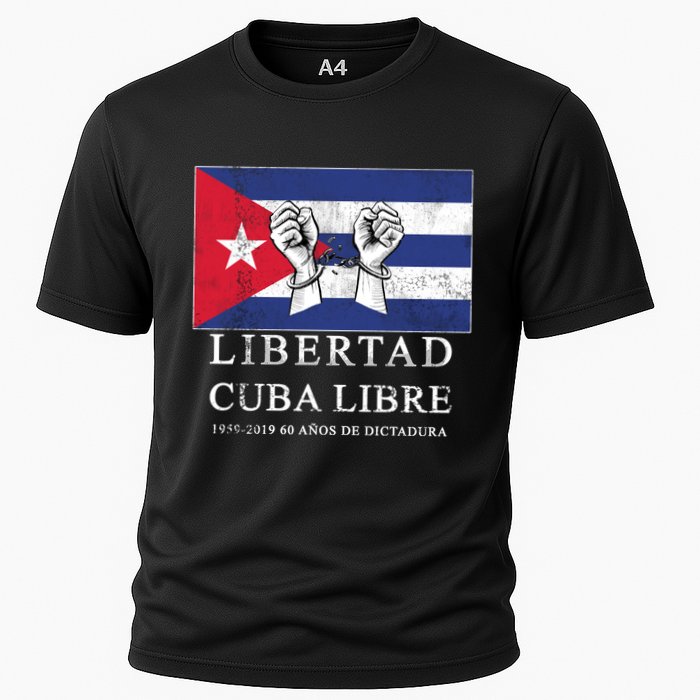 Libertad Cuba Libre Bandera Cubana Liberated De Cuba Cooling Performance Crew T-Shirt