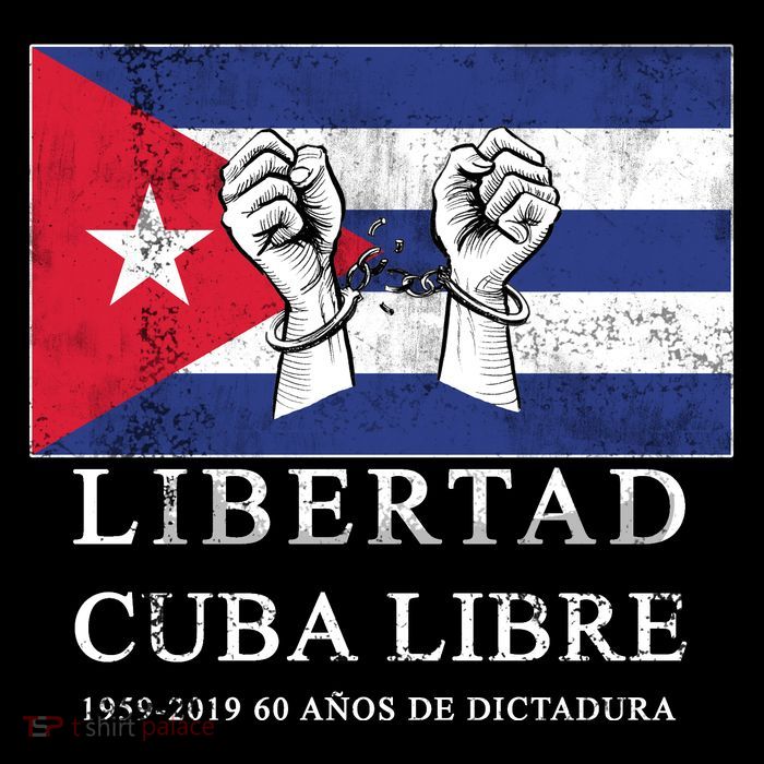 Libertad Cuba Libre Bandera Cubana Liberated De Cuba Tall T-Shirt