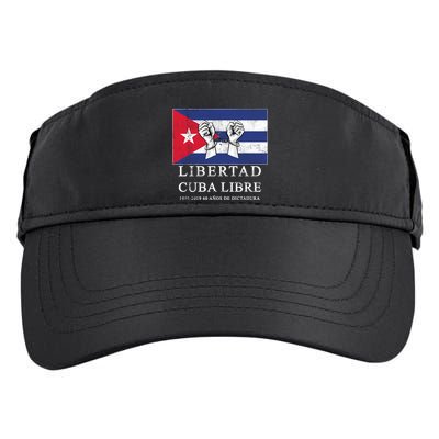 Libertad Cuba Libre Bandera Cubana Liberated De Cuba Adult Drive Performance Visor