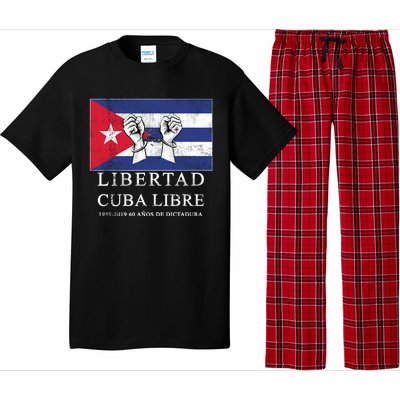 Libertad Cuba Libre Bandera Cubana Liberated De Cuba Pajama Set