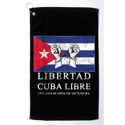Libertad Cuba Libre Bandera Cubana Liberated De Cuba Golf Towel