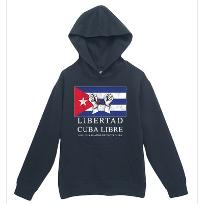 Libertad Cuba Libre Bandera Cubana Liberated De Cuba Urban Pullover Hoodie