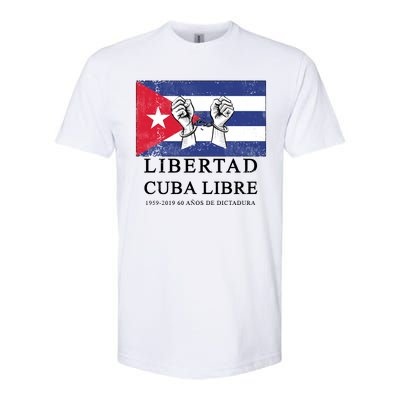 Libertad Cuba Libre Bandera Cubana Liberated De Cuba Softstyle® CVC T-Shirt