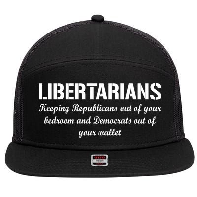 Libertarians Keeping Republicans Out 7 Panel Mesh Trucker Snapback Hat