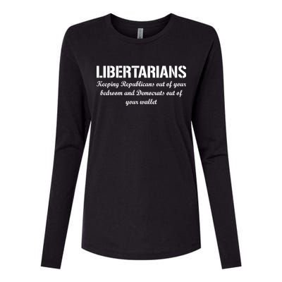 Libertarians Keeping Republicans Out Womens Cotton Relaxed Long Sleeve T-Shirt