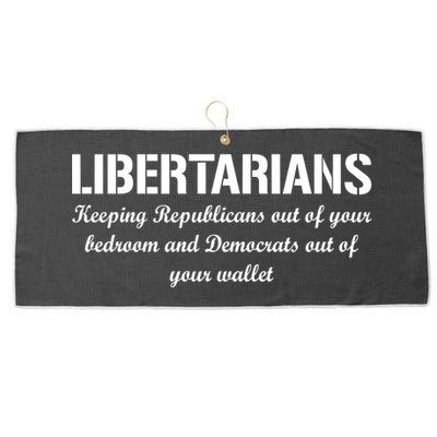 Libertarians Keeping Republicans Out Large Microfiber Waffle Golf Towel