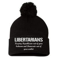 Libertarians Keeping Republicans Out Pom Pom 12in Knit Beanie