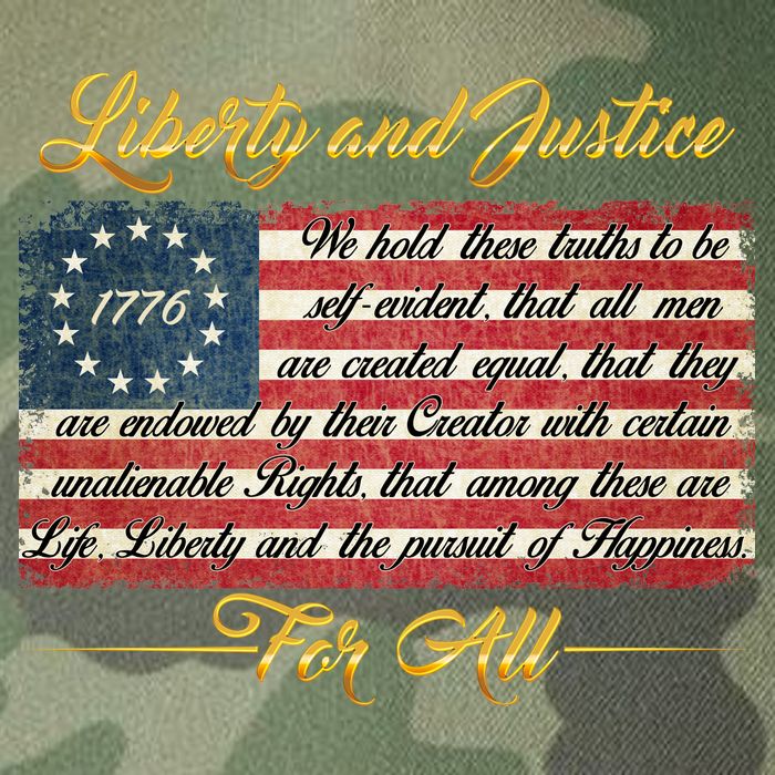 Liberty And Justice For All The Declaration of Independence Legacy Tie Dye Trucker Hat