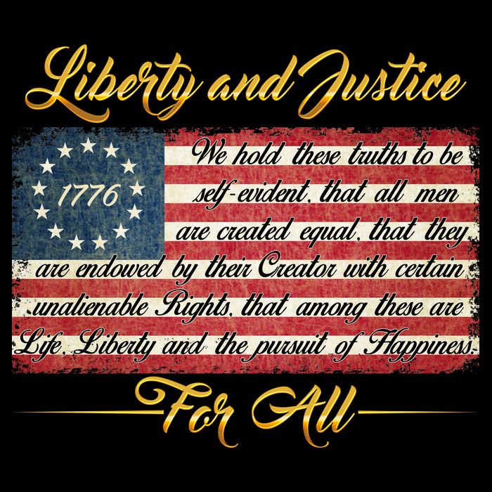 Liberty And Justice For All The Declaration of Independence Impact Tech Backpack