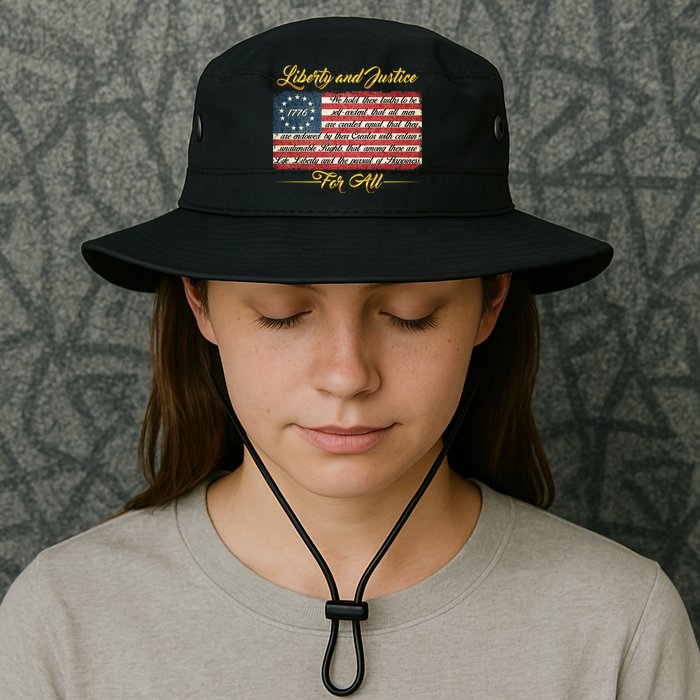 Liberty And Justice For All The Declaration of Independence Bucket Hat