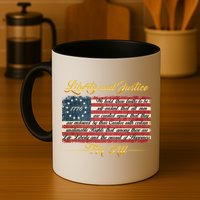 Liberty And Justice For All The Declaration of Independence Mug