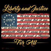 Liberty And Justice For All The Declaration of Independence Flatbill Hat