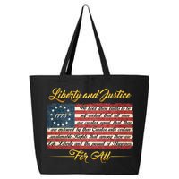 Liberty And Justice For All The Declaration of Independence 25L Jumbo Tote