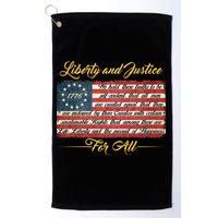Liberty And Justice For All The Declaration of Independence Golf Towel
