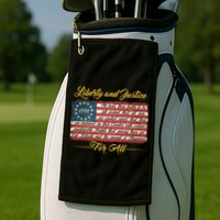 Liberty And Justice For All The Declaration of Independence Golf Towel