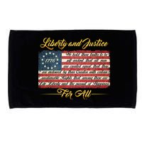 Liberty And Justice For All The Declaration of Independence Microfiber Hand Towel