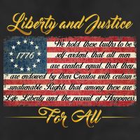 Liberty And Justice For All The Declaration of Independence Microfiber Hand Towel