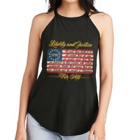 Liberty And Justice For All The Declaration of Independence Women's Perfect Tri Rocker Tank