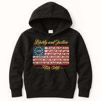 Liberty And Justice For All The Declaration of Independence Kids Hoodie