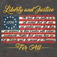 Liberty And Justice For All The Declaration of Independence Vector Backpack