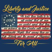Liberty And Justice For All The Declaration of Independence Infant Baby Jersey Bodysuit