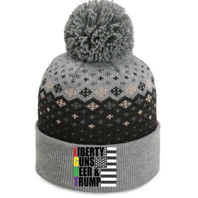 Liberty Guns Beer Trump LGBT Flag The Baniff Cuffed Pom Beanie