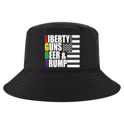 Liberty Guns Beer Trump LGBT Flag Cool Comfort Performance Bucket Hat