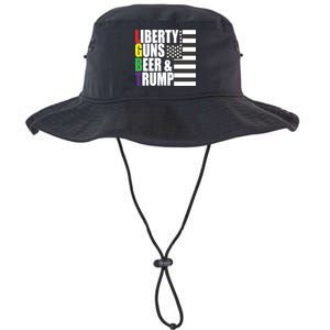 Liberty Guns Beer Trump LGBT Flag Legacy Cool Fit Booney Bucket Hat