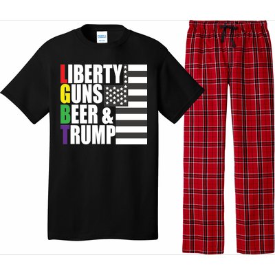 Liberty Guns Beer Trump LGBT Flag Pajama Set