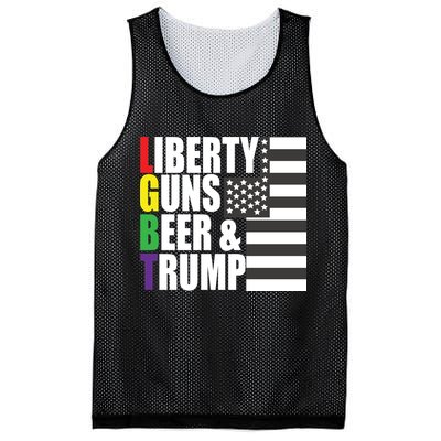 Liberty Guns Beer Trump LGBT Flag Mesh Reversible Basketball Jersey Tank
